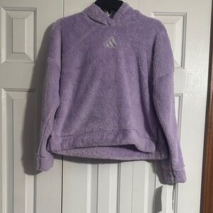 Adidas Lavender Plush Hoodie